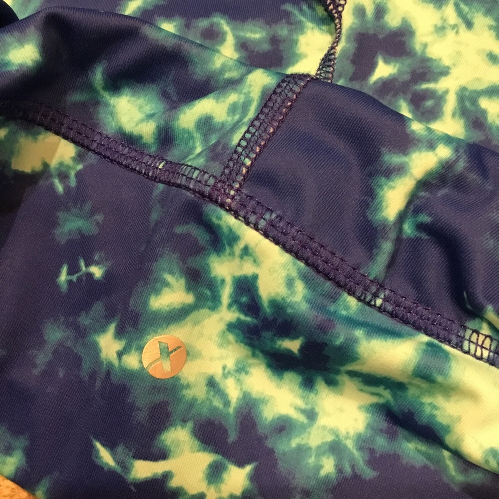 Xersion Blue Marble Cropped Leggings - Picture 9 of 9